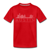 Austin, Texas Youth T-Shirt - Skyline Youth Austin Tee - red