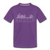 Austin, Texas Youth T-Shirt - Skyline Youth Austin Tee - purple