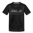 Austin, Texas Youth T-Shirt - Skyline Youth Austin Tee - charcoal gray