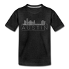 Austin, Texas Youth T-Shirt - Skyline Youth Austin Tee - charcoal gray