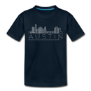 Austin, Texas Youth T-Shirt - Skyline Youth Austin Tee - deep navy