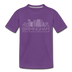 Birmingham, Alabama Youth T-Shirt - Skyline Youth Birmingham Tee - purple