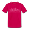Birmingham, Alabama Youth T-Shirt - Skyline Youth Birmingham Tee - dark pink