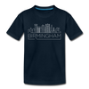 Birmingham, Alabama Youth T-Shirt - Skyline Youth Birmingham Tee - deep navy