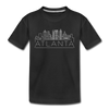 Atlanta, Georgia Youth T-Shirt - Skyline Youth Atlanta Tee - black