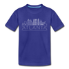 Atlanta, Georgia Youth T-Shirt - Skyline Youth Atlanta Tee - royal blue
