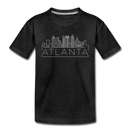 Atlanta, Georgia Youth T-Shirt - Skyline Youth Atlanta Tee - charcoal gray