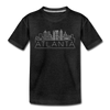 Atlanta, Georgia Youth T-Shirt - Skyline Youth Atlanta Tee - charcoal gray