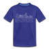 Baltimore, Maryland Youth T-Shirt - Skyline Youth Baltimore Tee - royal blue