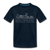Baltimore, Maryland Youth T-Shirt - Skyline Youth Baltimore Tee - deep navy