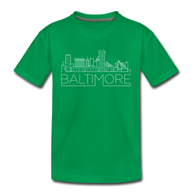 Baltimore, Maryland Youth T-Shirt - Skyline Youth Baltimore Tee