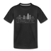 Charlotte, North Carolina Youth T-Shirt - Skyline Youth Charlotte Tee - black