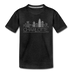 Charlotte, North Carolina Youth T-Shirt - Skyline Youth Charlotte Tee - charcoal gray