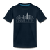 Charlotte, North Carolina Youth T-Shirt - Skyline Youth Charlotte Tee - deep navy