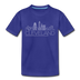 Cleveland, Ohio Youth T-Shirt - Skyline Youth Cleveland Tee - royal blue