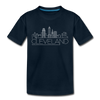 Cleveland, Ohio Youth T-Shirt - Skyline Youth Cleveland Tee - deep navy