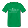 Cleveland, Ohio Youth T-Shirt - Skyline Youth Cleveland Tee - kelly green