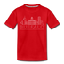 Buffalo, New York Youth T-Shirt - Skyline Youth Buffalo Tee - red