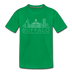 Buffalo, New York Youth T-Shirt - Skyline Youth Buffalo Tee - kelly green