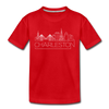 Charleston, South Carolina Youth T-Shirt - Skyline Youth Charleston Tee - red