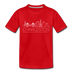 Charleston, South Carolina Youth T-Shirt - Skyline Youth Charleston Tee - red