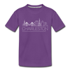Charleston, South Carolina Youth T-Shirt - Skyline Youth Charleston Tee - purple