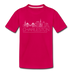 Charleston, South Carolina Youth T-Shirt - Skyline Youth Charleston Tee - dark pink