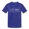 Colorado Springs, Colorado Youth T-Shirt - Skyline Youth Colorado Springs Tee - royal blue