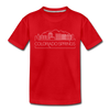 Colorado Springs, Colorado Youth T-Shirt - Skyline Youth Colorado Springs Tee - red