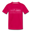 Colorado Springs, Colorado Youth T-Shirt - Skyline Youth Colorado Springs Tee - dark pink