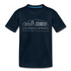 Colorado Springs, Colorado Youth T-Shirt - Skyline Youth Colorado Springs Tee - deep navy