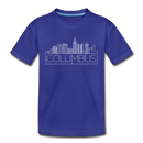 Columbus, Ohio Youth T-Shirt - Skyline Youth Columbus Tee - royal blue