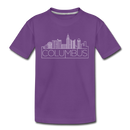 Columbus, Ohio Youth T-Shirt - Skyline Youth Columbus Tee - purple