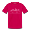 Columbus, Ohio Youth T-Shirt - Skyline Youth Columbus Tee - dark pink