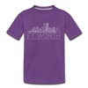 Fort Worth, Texas Youth T-Shirt - Skyline Youth Fort Worth Tee - purple