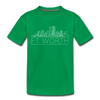 Fort Worth, Texas Youth T-Shirt - Skyline Youth Fort Worth Tee - kelly green