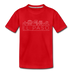 El Paso, Texas Youth T-Shirt - Skyline Youth El Paso Tee - red