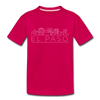 El Paso, Texas Youth T-Shirt - Skyline Youth El Paso Tee - dark pink