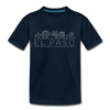 El Paso, Texas Youth T-Shirt - Skyline Youth El Paso Tee - deep navy