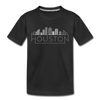 Houston, Texas Youth T-Shirt - Skyline Youth Houston Tee - black