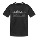 Houston, Texas Youth T-Shirt - Skyline Youth Houston Tee - black