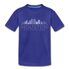 Houston, Texas Youth T-Shirt - Skyline Youth Houston Tee - royal blue