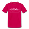 Houston, Texas Youth T-Shirt - Skyline Youth Houston Tee - dark pink