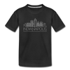 Indianapolis, Indiana Youth T-Shirt - Skyline Youth Indianapolis Tee - black
