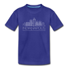Indianapolis, Indiana Youth T-Shirt - Skyline Youth Indianapolis Tee - royal blue