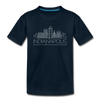 Indianapolis, Indiana Youth T-Shirt - Skyline Youth Indianapolis Tee - deep navy