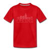Fresno, California Youth T-Shirt - Skyline Youth Fresno Tee - red