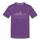 Fresno, California Youth T-Shirt - Skyline Youth Fresno Tee - purple
