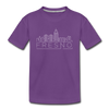 Fresno, California Youth T-Shirt - Skyline Youth Fresno Tee - purple