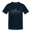 Fresno, California Youth T-Shirt - Skyline Youth Fresno Tee - deep navy